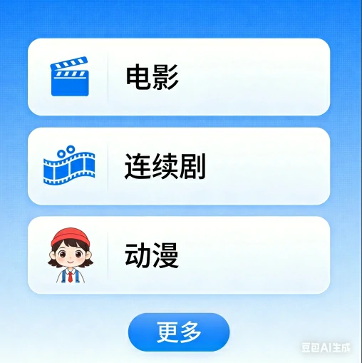 更多电影，连续剧，动漫入口